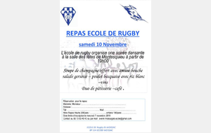 Repas de l'école de Rugby