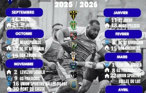 Le calendrier des rencontres pour la saison 2025-26