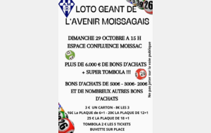 Loto Géant du Club !!!