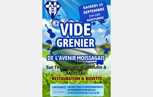 VIDE GRENIER NOCTURNE DE L'AVENIR MOISSAGAIS