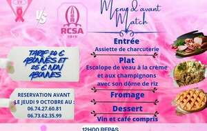 Repas &quot;Octobre Rose&quot; ... 