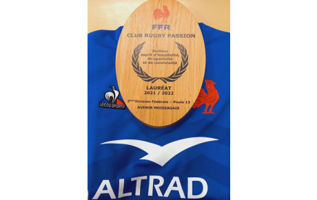 Un trophée mérité !