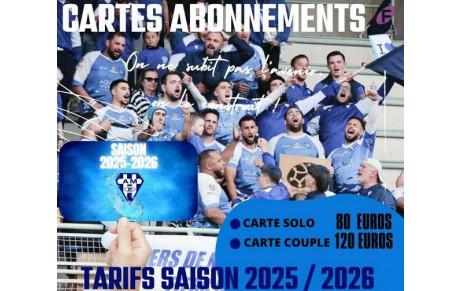IMPORTANT !!! CARTE ABONNES